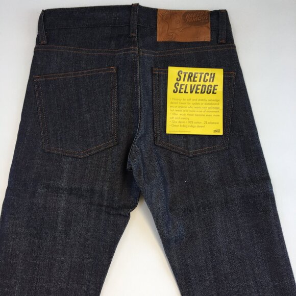 Naked & Famous Supper Skinny Guy Button Fly Selvedge Jeans 28 - Picture 8 of 12